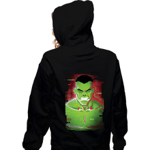 Load image into Gallery viewer, Shirts Zippered Hoodies, Unisex / Small / Black Glitch Hulk
