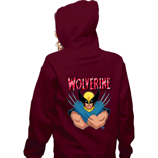 Daily_Deal_Shirts Zippered Hoodies, Unisex / Small / Maroon Wolverine 97