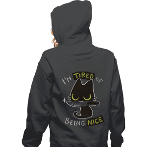 Shirts Zippered Hoodies, Unisex / Small / Dark Heather Tired Of Being Nice