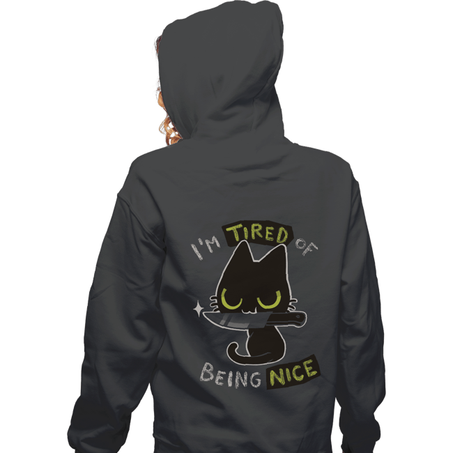 Shirts Zippered Hoodies, Unisex / Small / Dark Heather Tired Of Being Nice