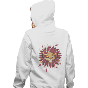 Shirts Zippered Hoodies, Unisex / Small / White Simba Watercolor