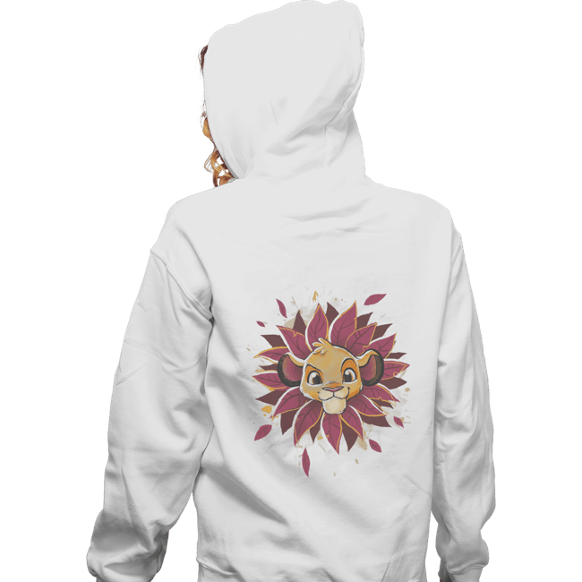 Shirts Zippered Hoodies, Unisex / Small / White Simba Watercolor