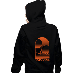 Shirts Zippered Hoodies, Unisex / Small / Black Tatooine