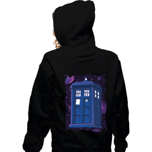 Daily_Deal_Shirts Zippered Hoodies, Unisex / Small / Black Pixel Tardis