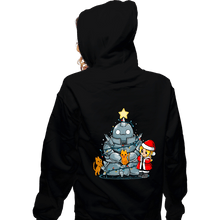 Load image into Gallery viewer, Daily_Deal_Shirts Zippered Hoodies, Unisex / Small / Black Fullmetal Christmas
