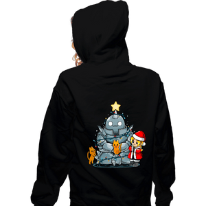 Daily_Deal_Shirts Zippered Hoodies, Unisex / Small / Black Fullmetal Christmas