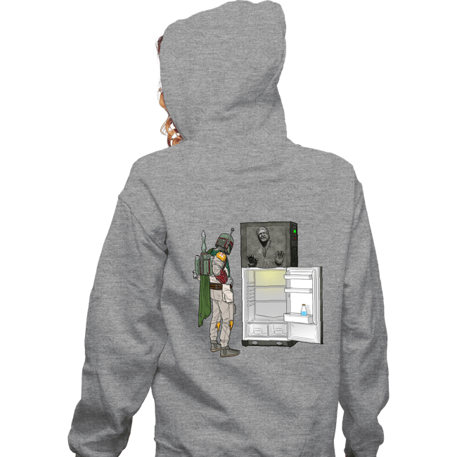 Daily_Deal_Shirts Zippered Hoodies, Unisex / Small / Sports Grey Boba Fridge