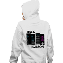 Load image into Gallery viewer, Secret_Shirts Zippered Hoodies, Unisex / Small / White Hackers The Gibson
