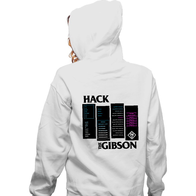 Secret_Shirts Zippered Hoodies, Unisex / Small / White Hackers The Gibson