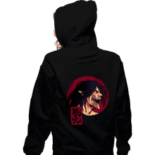Load image into Gallery viewer, Secret_Shirts Zippered Hoodies, Unisex / Small / Black The Fighter
