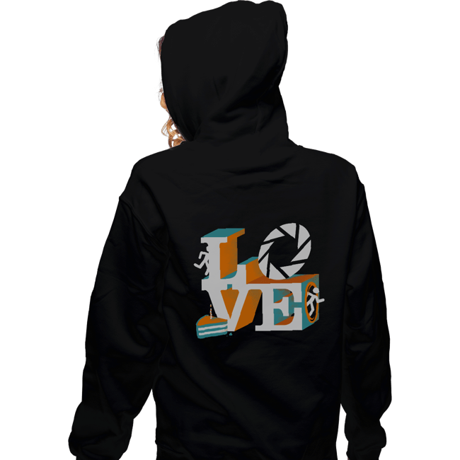 Shirts Zippered Hoodies, Unisex / Small / Black Love Portal