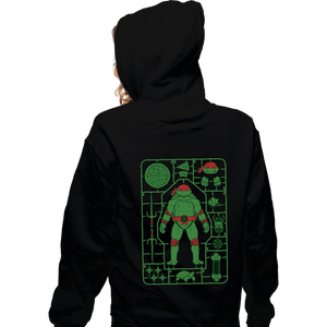 Daily_Deal_Shirts Zippered Hoodies, Unisex / Small / Black Raphael Model Sprue