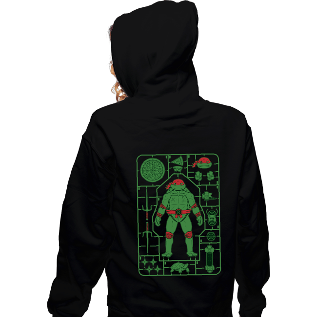 Daily_Deal_Shirts Zippered Hoodies, Unisex / Small / Black Raphael Model Sprue