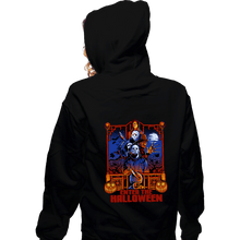 Load image into Gallery viewer, Daily_Deal_Shirts Zippered Hoodies, Unisex / Small / Black Enter The Halloween
