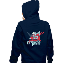 Load image into Gallery viewer, Shirts Zippered Hoodies, Unisex / Small / Navy Opossumus Prime
