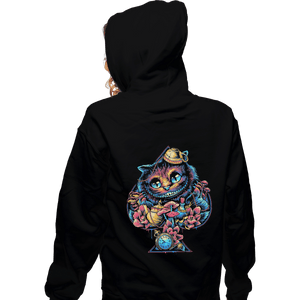 Shirts Zippered Hoodies, Unisex / Small / Black Mysterious Spade