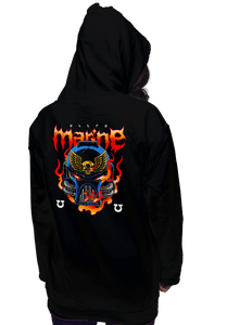 Sold_Out_Shirts Zippered Hoodies, Unisex / Small / Black Ultramarine Metal