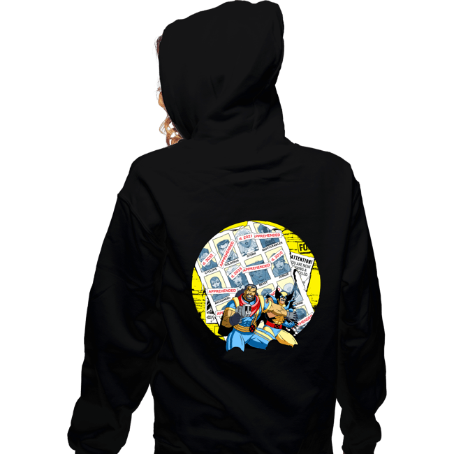 Daily_Deal_Shirts Zippered Hoodies, Unisex / Small / Black Future Past Animated