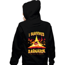 Load image into Gallery viewer, Daily_Deal_Shirts Zippered Hoodies, Unisex / Small / Black I Survived Ragnarok
