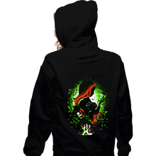 Load image into Gallery viewer, Shirts Zippered Hoodies, Unisex / Small / Black Poison Green
