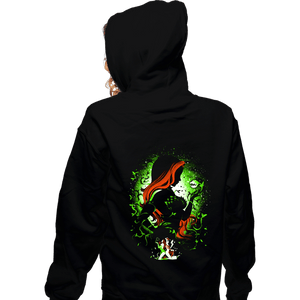 Shirts Zippered Hoodies, Unisex / Small / Black Poison Green