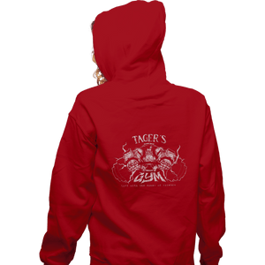 Shirts Zippered Hoodies, Unisex / Small / Red Tager's Gym