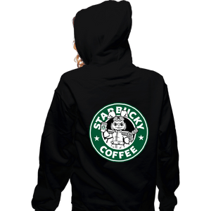 Shirts Zippered Hoodies, Unisex / Small / Black Starbucky Coffee
