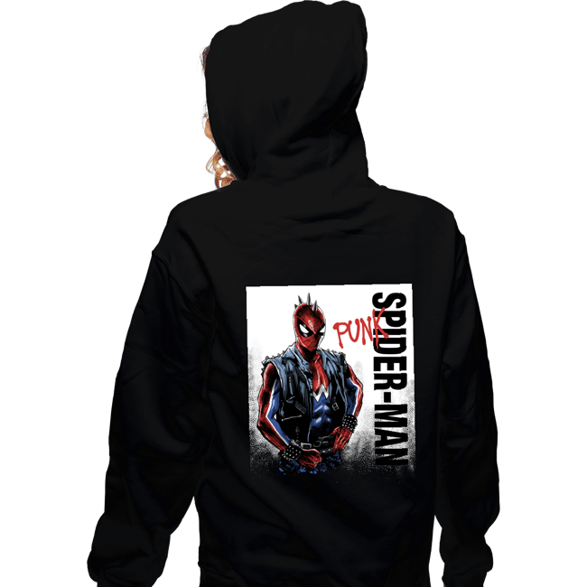 Daily_Deal_Shirts Zippered Hoodies, Unisex / Small / Black Punk