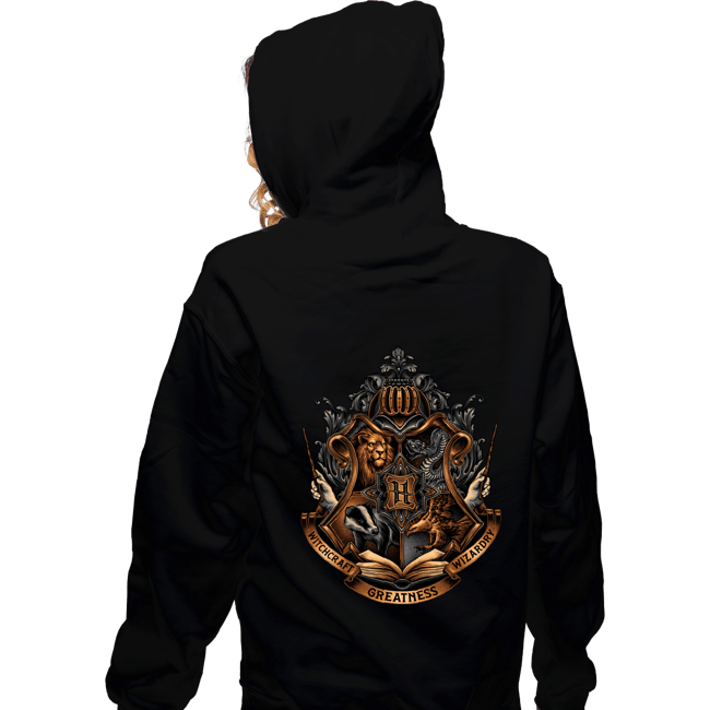 Daily_Deal_Shirts Zippered Hoodies, Unisex / Small / Black Home Of Magic And Greatness