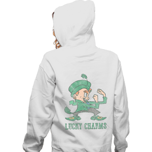 Shirts Zippered Hoodies, Unisex / Small / White Lucky Charms