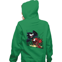 Load image into Gallery viewer, Secret_Shirts Zippered Hoodies, Unisex / Small / Irish Green Knuckles Vs Sonic
