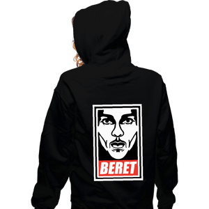 Shirts Zippered Hoodies, Unisex / Small / Black Beret