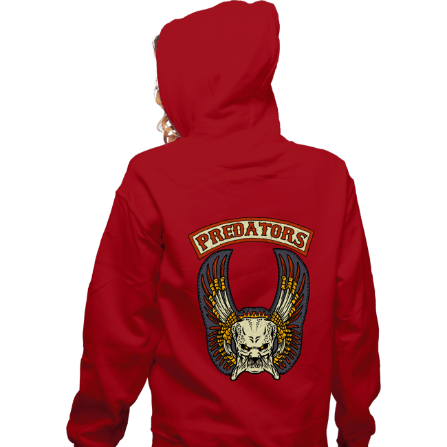 Daily_Deal_Shirts Zippered Hoodies, Unisex / Small / Red Predators