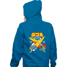 Load image into Gallery viewer, Shirts Zippered Hoodies, Unisex / Small / Royal Blue X-Slash
