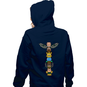 Daily_Deal_Shirts Zippered Hoodies, Unisex / Small / Navy Totem Of Villains