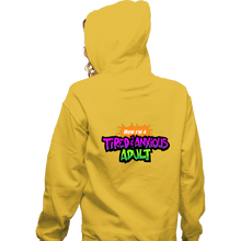 Load image into Gallery viewer, Daily_Deal_Shirts Zippered Hoodies, Unisex / Small / White Tired &amp; Anxious Adult

