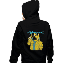 Load image into Gallery viewer, Shirts Zippered Hoodies, Unisex / Small / Black Cyberpurr
