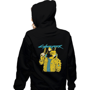 Shirts Zippered Hoodies, Unisex / Small / Black Cyberpurr