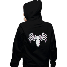 Load image into Gallery viewer, Shirts Zippered Hoodies, Unisex / Small / Black Glitch Symbiote
