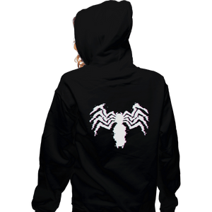 Shirts Zippered Hoodies, Unisex / Small / Black Glitch Symbiote