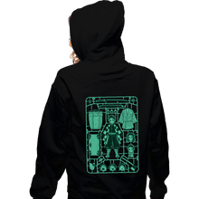 Load image into Gallery viewer, Daily_Deal_Shirts Zippered Hoodies, Unisex / Small / Black Tanjiro Model Sprue
