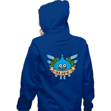 Load image into Gallery viewer, Secret_Shirts Zippered Hoodies, Unisex / Small / Royal Blue Slime Quest
