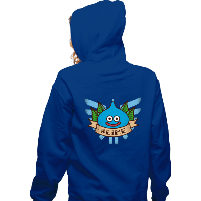 Secret_Shirts Zippered Hoodies, Unisex / Small / Royal Blue Slime Quest