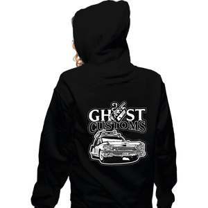Daily_Deal_Shirts Zippered Hoodies, Unisex / Small / Black Ghost Customs