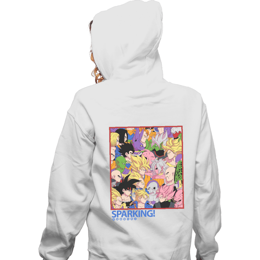 Shirts Zippered Hoodies, Unisex / Small / White Sparking!