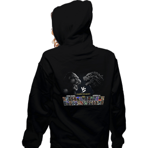 Shirts Zippered Hoodies, Unisex / Small / Black Select King VS King Of Monsters