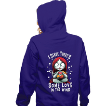 Load image into Gallery viewer, Daily_Deal_Shirts Zippered Hoodies, Unisex / Small / Violet Some Love In The Wind
