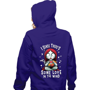 Daily_Deal_Shirts Zippered Hoodies, Unisex / Small / Violet Some Love In The Wind