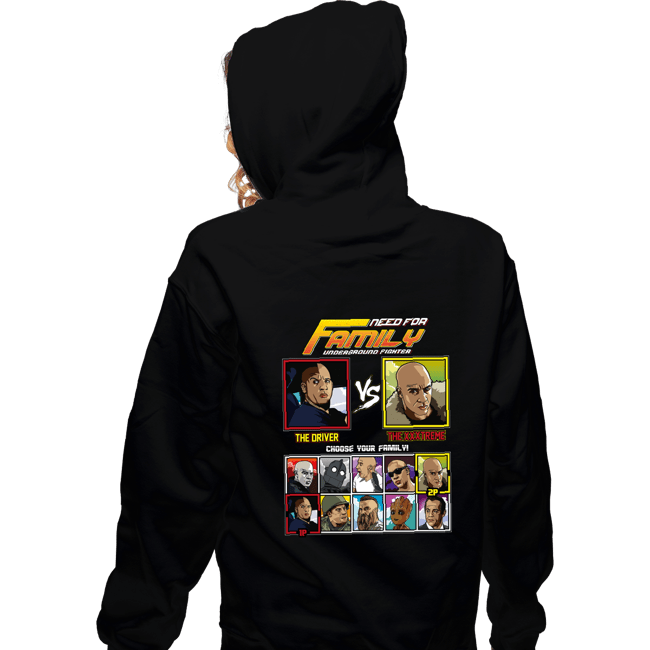 Shirts Zippered Hoodies, Unisex / Small / Black Family Fighter