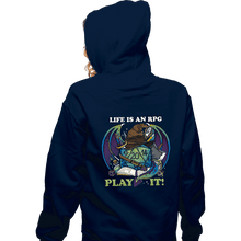 Load image into Gallery viewer, Shirts Zippered Hoodies, Unisex / Small / Navy RPG Life
